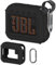 Silicone Cover Case Compatible with JBL Go 4 Ultra Portable Bluetooth Speaker, Soft Skin Sleeve for JBL Go 4 Pro Sound Speaker Accessories(Black Case)