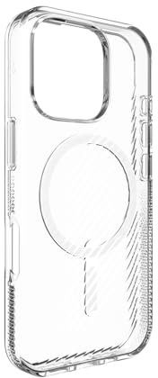 ZAGG Luxe Snap Graphene-Reinforced Case for iPhone 16 Pro [6.3-Inch], MagSafe Compatible, Slim and Comfortable Design, Shockproof Phone Back Cover (Transparent)