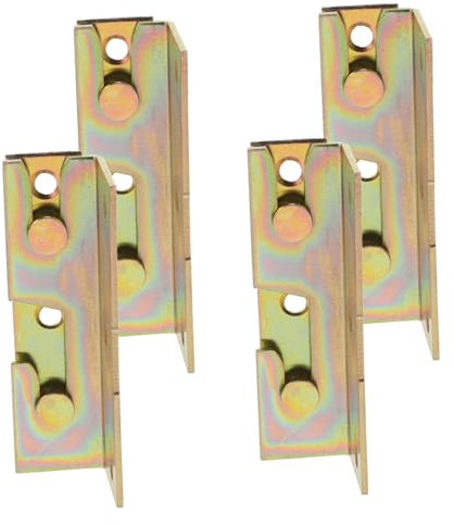 ROMISBABA 4stücke Bett Schiene Montage Klammern Bett Schiene Armaturen Eisen Rahmen Anschlüsse Für Kopfteile Kopfteilhalterungen