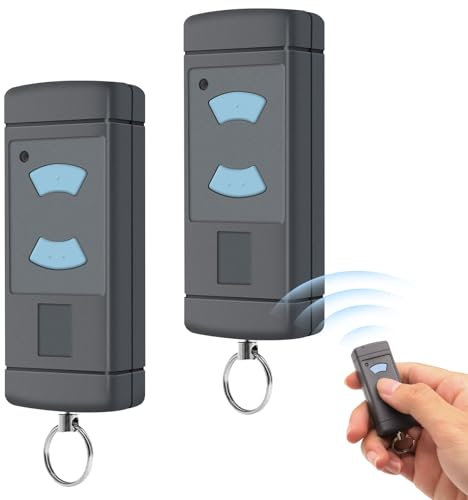 868MHz Fernbedienung Garagentor,2 Stück Handsender Universal für Hörmann Handsender Hörmann HSM2 HSM4 HS1 HS2 HS4 HSE2 HSZ1 HSZ2 HSP4,Handsender für Garagentoröffner,2 Kanäle