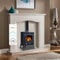 HEATSURE Wood Burner Burning Stoves Cast Iron 7KW Multi-fuel Traditional Fireplace Fire Heater Glass View Airwash System Defra Approved Eco Design Metal Visible Flame Effect Room Heater Home Heating