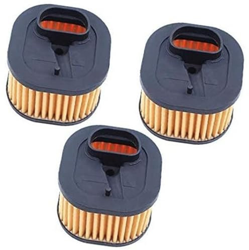 MEXWLOP Lote de 3 filtros de Aire for Motosierra Husqvarna 372 XP y 372XP de Alta Resistencia, n.° 503 81 80-01 Filtro de Mantenimiento para cortacésped