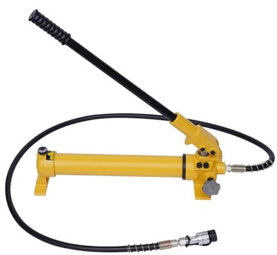 Pompe à main hydraulique manuelle 700 cc Pompe hydraulique manuelle CP-700 Pompe hydraulique manuelle avec tuyaux de 1,8 m, pompe hydraulique pour kit de redressement Cylindre sous pression Outils