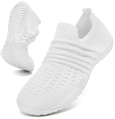 Barfuss Schuhe Damen Barfußschuhe Sommerschuhe Turnschuhe Leichte Sneaker | Stoffschuhe, Hallenschuhe, Sportschuhe, Slip On, Bequem, Gym, Zero Drop, Laufschuhe, Fitness, Rutschfest, Atmungsaktiv