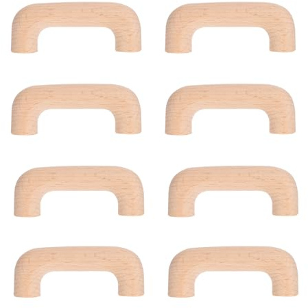 8 Stück Schrankgriffe mit 64mm Bohrabstand für Küche | Khaki, Rustikal und Retro Antik, Bequemer Griff, Ersatzteil für Schubladen und Möbel