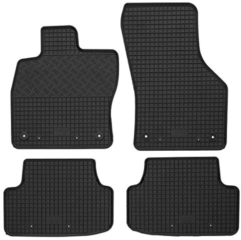 Gummi Fußmatten passend für Seat Leon ab 12/2012 (5F)/für VW Golf 7/für VW Golf 8 AZUGA AZ10092103 Gummimatten Automatten