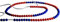 WISSNER® 80260 aktiv lernen - 100er Rechenkette rot/blau - RE-Plastic®