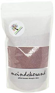 Farbsand zum Dekorieren und Gestalten - Quarzsand gefärbt 0,4-0,8mm – Dekosand (FLIEDER - Helllila, 700g Beutel)