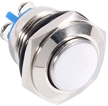 Auto Bouton-poussoir, 5Pcs 12V interrupteur marche-arrêt à bouton-poussoir étanche avec fils de 4 Pour moto/voiture