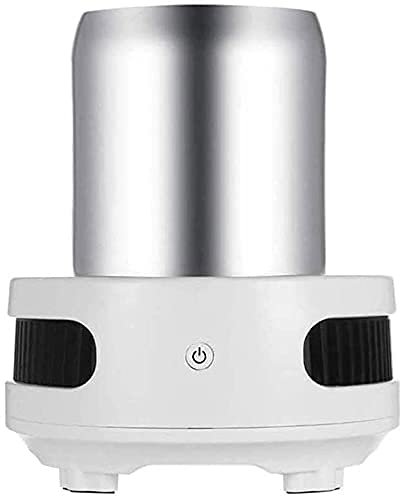 WBJLG Elektrische Kühlbox Tragbarer Mini-Kühlschrank Elektrischer Sommer-Getränkekühler, 380 ml, Aluminium-Kühlbecher, Elektrisches Tassenzubehör, für Wein-/Bier-/Cola-/Getränke-/Saftkühlung