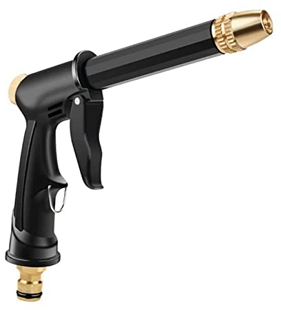 Donkivvy Portable Hydro Jet High Pressure Power Washer Wand, 2-Port Brass Globe Valve Nozzle with G Connector for Garden Hose Car Washing