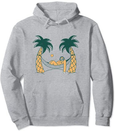 Faultier Chilling In Hängematte Palme Pullover Hoodie