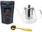 English Breakfast Loose Leaf Tea Gift Set with Heat Resistant Teapot, Tea Measuring Spoon