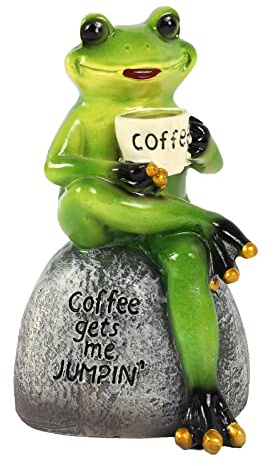 Raeasily Frosch-Deko-Kunstharz-Statuen, 1 Set Dekorationen für Garten, Outdoor-Statuen, lustige Innendekoration, 15,2 cm, kreative Tischplatte, schönes Wohnaccessoire