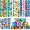 JUUFLA 86 PCS Stitc Party Favors Gift Set, 36 PCS Slap Bracelets 50 Stickers, Cartoon Birthday Party Decorations Party Supplies for Kids, Goodie Bag Stuff School Rewards