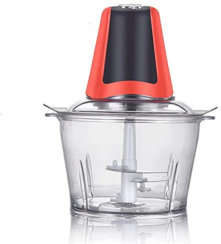 Picadora de carne eléctrica de acero inoxidable 250W 3L Licuadora de engranajes de 2 velocidades Revuelva verduras para frutas Verduras (Color : Red Size : 3L) (Color : Red, Size : 3L) (Red 3L)