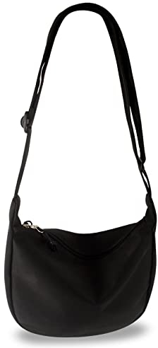 GWAWG Crossbody-Taschen für Damen, Schultertasche, Mini-Nylon-Umhängetaschen mit verstellbarem Riemen, Doppelreißverschluss-Köpfe, leichte Reisetasche, Brusttasche für Schule, Sport, Freizeit, Reisen