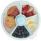 GoBe Kids Large Snack Spinner Bundle with Hand Strap and Sticker Sheet - Reusable Snack Container with 4 Compartment Dispenser & Sliding Door | BPA and PVC Free | Dishwasher Safe | No Spill, Leakproof
