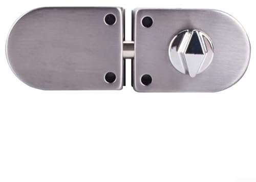 Verrou de porte en verre en acier inoxydable avec clé, pour une utilisation dans les salles de bains et salles de bains