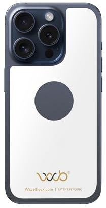 WAVEBLOCK EMF-Blocker für Handy, hergestellt für iPhone 15 Pro, der einzige patentierte, echte wissenschaftlich unterstützte, im Labor getestete 5G-Schild-Aufkleber zum Schutz von Ihnen und Ihren
