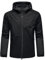 KUDORO Veste Homme Coupe-Vent à Capuche Blouson Homme Léger Casual Imperméable Trench-coat Poches Multiples(Noir,L)