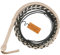 Frusta in pelle di canguro Bullwhip16 Trecce Fili Pelle intrecciata robusta pancia a frusta e imbottitura interna in pelle Frusta che schiocca forte (10 Piedi (3 Metri))