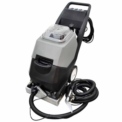 TECHTONGDA Electric Floor Scrubber Dryer Machine 3 in 1 Carpet Extractor Wet Dry Vacuum Cleaner Commercial Carpet Cleaning Machine for Sofa Curtain Floor 70L Tank 110V