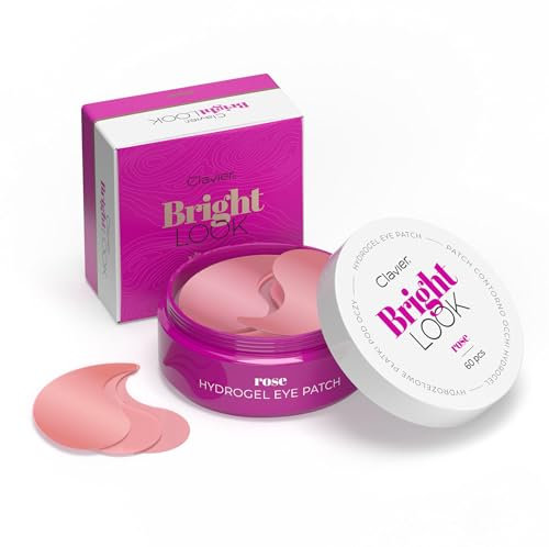 60 Pezzi Patch Occhi, per Occhiaie e Borse Maschera per Cura Contorno Occhi, Idratante, anti-rughe, anti-età, cerchi scuri ed elimina tasche (rose)