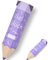 FORMIZON Schultüte, Geschwisterschultüte Bleistiftform, Schultüte Mädchen Jungen Namen, 3D Bastelschultüte Wellpappe, 41 cm Schultüten Viel Glück Geschenkverpackung Einschulung Schulanfang (Violett)