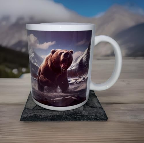 Tasse selbst individuell gestalten/Peronalisierte Tasse/Personalisierbar mit eigenem Foto bedrucken/Fototasse/Motivtasse/Firmentasse mit Logo/Weiss - Glanz