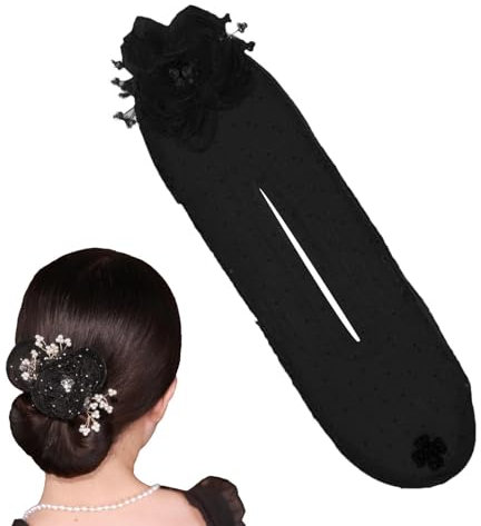 Flower Hair Bun Roller, Ring-Brötchen-Maker, Donut-Brötchen-Maker, Wiederverwendbares Haaraccessoire, Elastische Haargummis, Dutt Maker Haarwerkzeug, Stilvolle Haarbänder, Modische Haaraccessoires