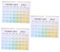VILLCASE 3 Stk Englischer Wandkalender Bürokalender horizontaler Kalender hängender Kalender 2021 Jahr wochenkalender jahreskalender Papierkalender Kalender der englischen Ausgabe 2021