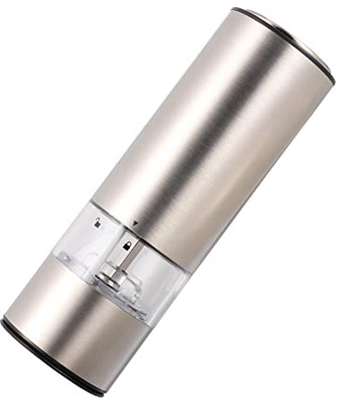 Garneck 4 Piezas amoladora eléctrica molino pimienta molino de pimienta molinillo de café eléctrico pimienta de mano molinillo de pimienta molinillo práctico acero inoxidable Silver