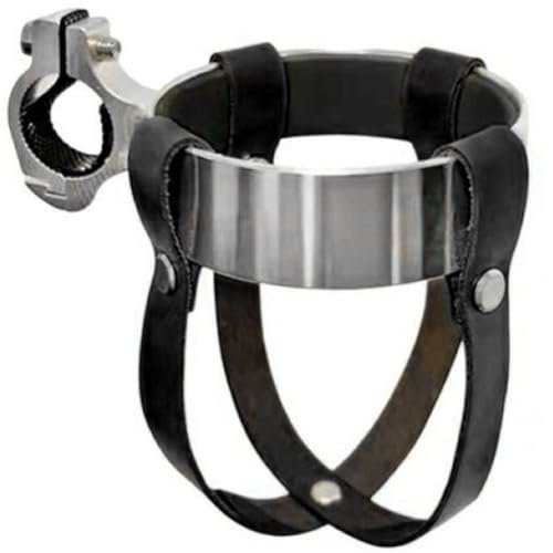 Vobumix Porte-Bouteille D' De Vélo Rétro Porte-Bouteille De Vélo en Cuir PU Porte-gobelet De Vélo Classique Guidon De Cyclisme Porte-Bouilloire Porte-gobelet