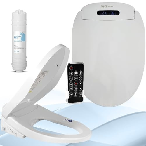 WCCONCEPT abattant wc japonais lavant sechant+ FILTRE ANTICALCAIRE- MARQUE FRANCAISE DE TOILETTE JAPONAISE-wc complet moderne avec frein de chute-siege chauffant eau chaude bidet wc-TAILLE 48CM