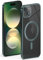 ONEFLOW Aura - Custodia per iPhone 15, compatibile con MagSafe, con protezione per fotocamera, custodia protettiva per ricarica wireless induttiva, custodia in silicone trasparente, verde
