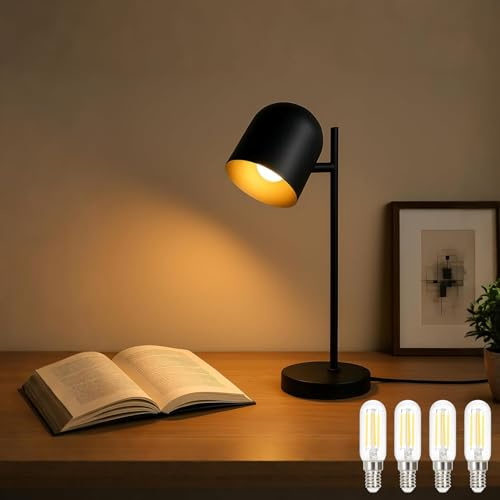 Kowanie Tischlampe Vintage retro Nachttischlampe: Tischleuchte Wohnzimmer