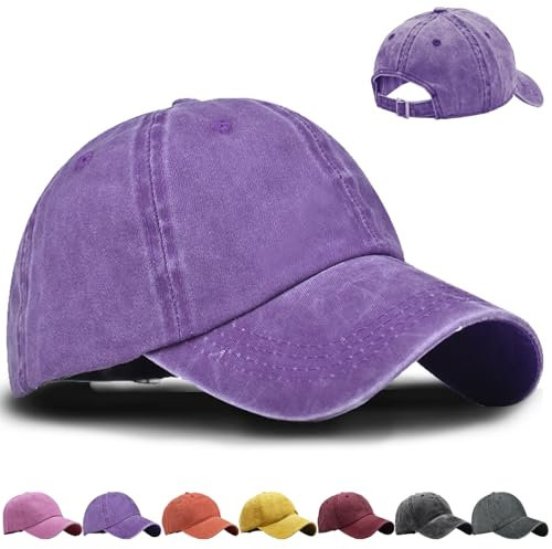 XIEXIESHER Baseballkappe Outdoor Baseball Cap (DE/NL/SE/PL, Numerisch, 50, 54, Lila)