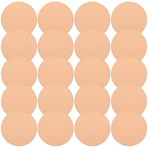HJZHII Lot de 20 éponges de maquillage rondes pour fond de teint, 5,6 cm, éponge ronde en mousse pour le visage, crème liquide, maquillage, fond de teint