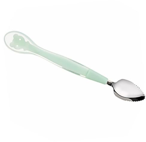 PEPLAYTAL 1stück Doppelseitige Babylöffel Für Nahrungsaufnahme Und Sicheres Essgeschirr Für Mädchen Für Zuhause Und Unterwegs