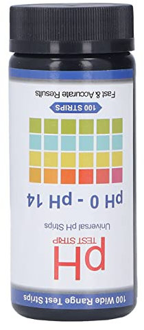Asixxsix PH -Teststreifen, Universalpapier für Flüssigkeitstests mit Kolorimetrischer Analyse, Schnelle 15 Sekunden Ergebnisse für das Wasser -Wasseraquarium Im Urin Speichel