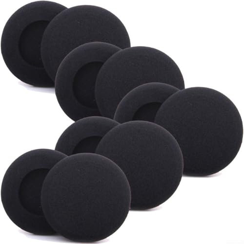 Almohadillas de espuma de repuesto compatibles con auriculares supraaurales y sobre la oreja, varios tamaños: 3 cm, 4,5 cm, 5 cm, 6 cm, ajuste general (4,5 cm)
