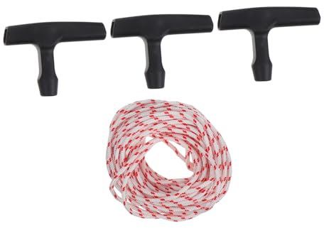 SOIMISS 1 Set Lawn Mower Pull Rope Guide with Ergonomic Handle Durable Starter Cord for Lawn Mowers Chainsaws and Leaf Blowers Thickness Versatile