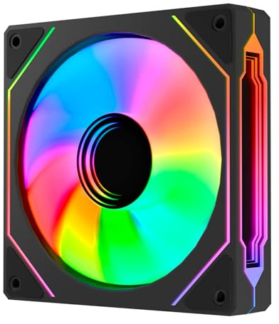 Abysm Gaming Ventilador PC ARCLIGHT 3.0 ARGB, 120 mm, Control PWM, Black