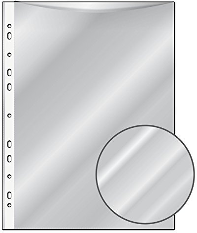 100 Prospekthüllen/DIN A4 / glasklar