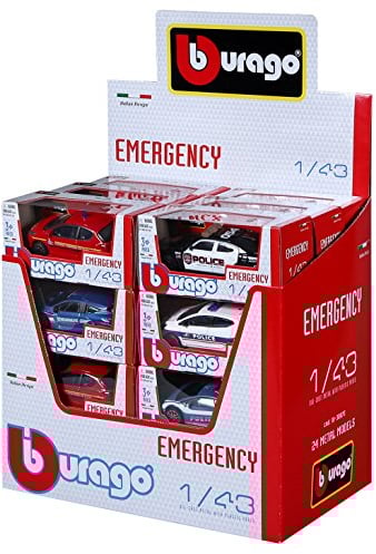 Bburago Maisto France 30074 - Veicolo in Miniatura - Street Fire Emergency - Scala 1:43 - Modello Casuale