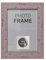 EuroDiscount Bilderrahmen Fotorahmen Kunststoff Rahmen in Holz vintage Optik für Bildformat 10 x 15 cm 1 Stück, Farbe:Rosa