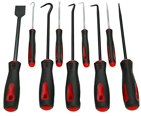 FreeTec Universal Nadel & Haken Schaber Hakenset Dichtung Demontage Montagehaken Werkzeug, 9-teilig