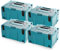 Makita 821551-8 MakPac Type 3 Stacking Connector Case 396mmx 296mmx 210mm Pack 4