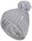 HEAT HOLDERS - Damen Warm Strick Kunstfell Mütze mit Bommel und Fleecefutter (One Size, Light Grey (Arden))